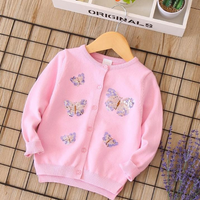 CARDIGAN BUTTERFLY PINK