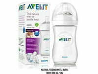 Natural Feeding Bottle Avent White 260 ml/9 oz