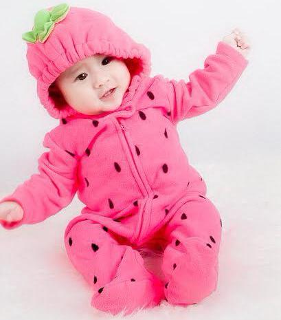 baby costume strawbery