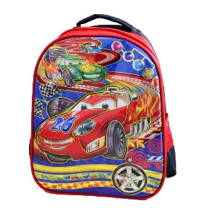 SCHOOL BAG CARS A - RED