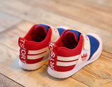 SEPATU SPORTY ADIDAS BLUE AND RED