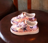 GLASS SHOES LED PINK