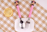 Minnie Cutlery Set Pink