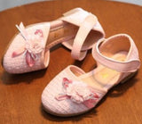 SQUARE FLOWER SHOES PINK