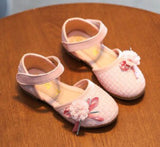 SQUARE FLOWER SHOES PINK
