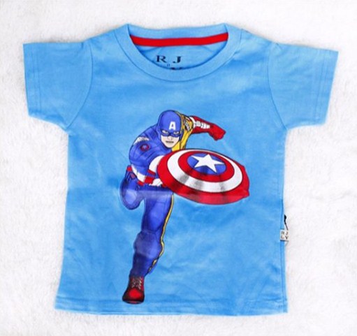 Kaos Captain America Blue