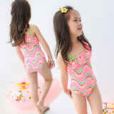 SWIMSUIT WAFE PINK