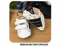Prewalker Adidas White Stripe Black