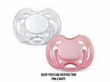 Avent Freeflow Pacifiers Pink & White