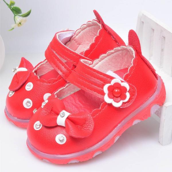 Sepatu Princess Pita Led Red